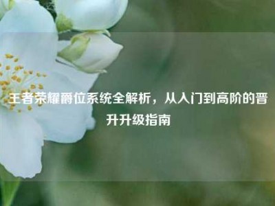 王者荣耀爵位系统全解析，从入门到高阶的晋升升级指南