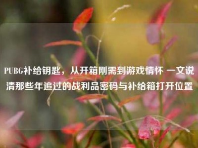 PUBG补给钥匙，从开箱刚需到游戏情怀 一文说清那些年追过的战利品密码与补给箱打开位置