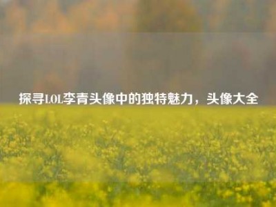 探寻LOL李青头像中的独特魅力，头像大全