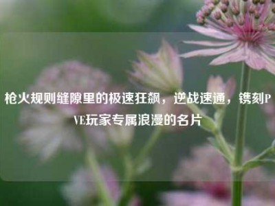 枪火规则缝隙里的极速狂飙，逆战速通，镌刻PVE玩家专属浪漫的名片