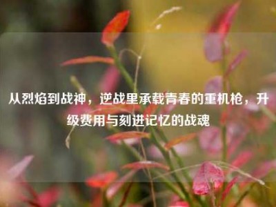 从烈焰到战神，逆战里承载青春的重机枪，升级费用与刻进记忆的战魂