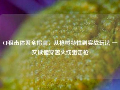 CF狙击体系全指南，从枪械特性到实战玩法 一文读懂穿越火线狙击枪