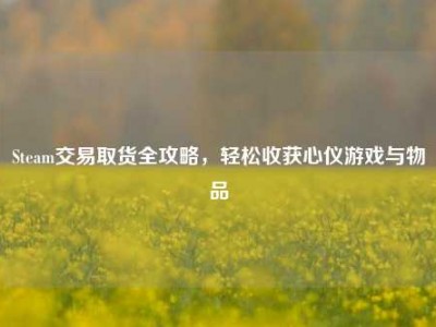 Steam交易取货全攻略，轻松收获心仪游戏与物品