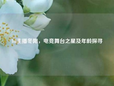 lol主播冬阳，电竞舞台之星及年龄探寻