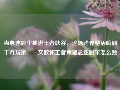 当急速跳伞撞进王者峡谷，这场跨界整活嗨翻千万玩家，一文教你王者荣耀急速跳伞怎么跳