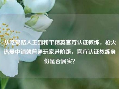 从吃鸡路人王到和平精英官方认证教练，枪火热爱中铺就普通玩家进阶路，官方认证教练身份是否属实？