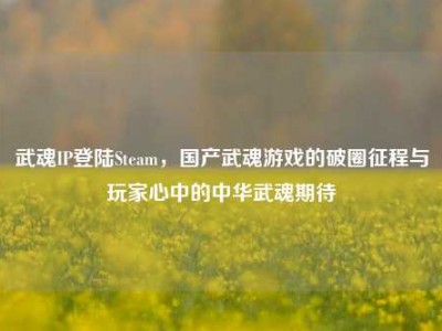 武魂IP登陆Steam，国产武魂游戏的破圈征程与玩家心中的中华武魂期待