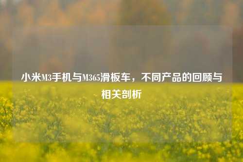 小米M3手机与M365滑板车,不同产品的回顾与相关剖析