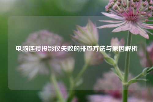 电脑连接投影仪失败的排查方法与原因解析
