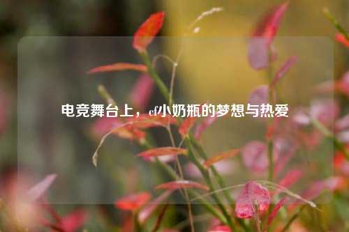 电竞舞台上,cf小奶瓶的梦想与热爱