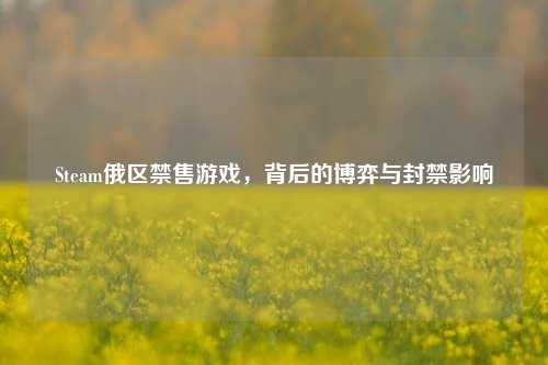 Steam俄区禁售游戏,背后的博弈与封禁影响