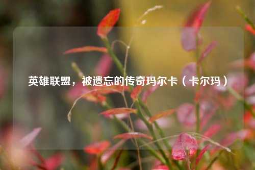 英雄联盟,被遗忘的传奇玛尔卡(卡尔玛)