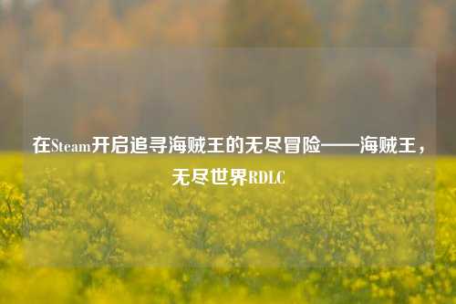 在Steam开启追寻海贼王的无尽冒险——海贼王,无尽世界RDLC