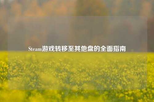 Steam游戏转移至其他盘的全面指南
