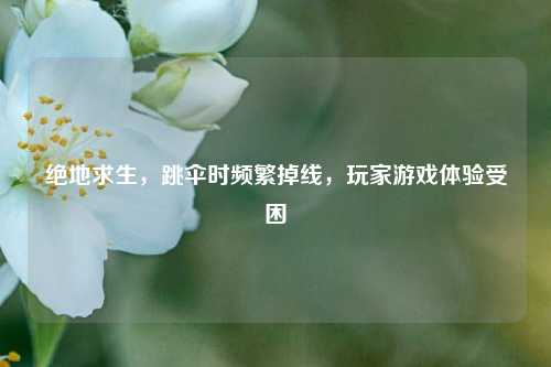 绝地求生，跳伞时频繁掉线，玩家游戏体验受困