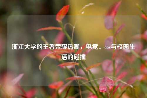 浙江大学的王者荣耀热潮,电竞、cos与校园生活的碰撞
