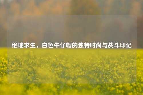 绝地求生，白色牛仔帽的独特时尚与战斗印记