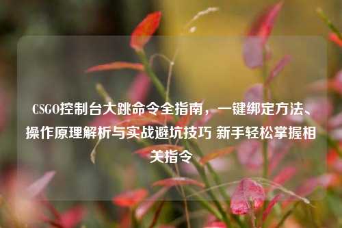 CSGO控制台大跳命令全指南，一键绑定方法、操作原理解析与实战避坑技巧 新手轻松掌握相关指令