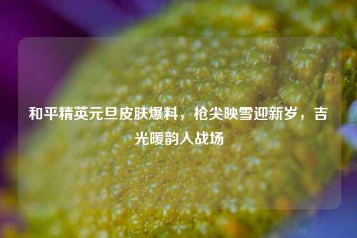 和平精英元旦皮肤爆料,枪尖映雪迎新岁,吉光暖韵入战场