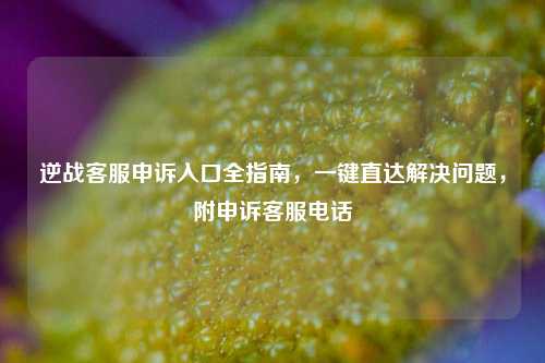逆战客服申诉入口全指南,一键直达解决问题,附申诉客服电话