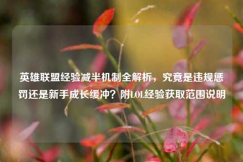 英雄联盟经验减半机制全解析,究竟是违规惩罚还是新手成长缓冲?附LOL经验获取范围说明