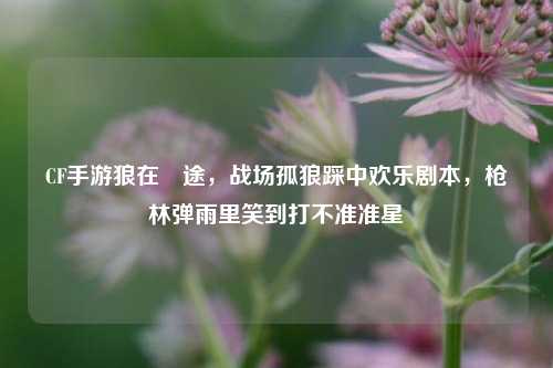 CF手游狼在囧途，战场孤狼踩中欢乐剧本，枪林弹雨里笑到打不准准星