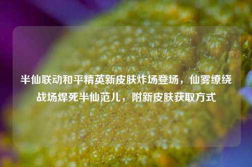 半仙联动和平精英新皮肤炸场登场,仙雾缭绕战场焊死半仙范儿,附新皮肤获取方式