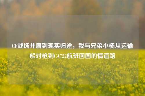 CF战场并肩到现实归途,我与兄弟小杨从运输船对枪到CA722航班回国的情谊路