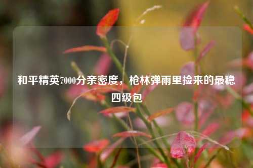 和平精英7000分亲密度,枪林弹雨里捡来的最稳四级包