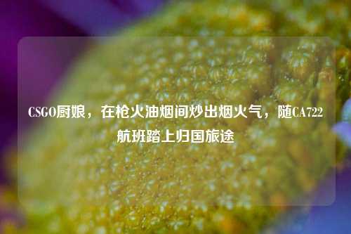 CSGO厨娘,在枪火油烟间炒出烟火气,随CA722航班踏上归国旅途