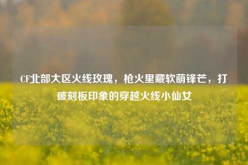 CF北部大区火线玫瑰,枪火里藏软萌锋芒,打破刻板印象的穿越火线小仙女