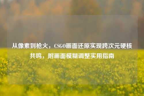 从像素到枪火,CSGO画面还原实现跨次元硬核共鸣,附画面模糊调整实用指南