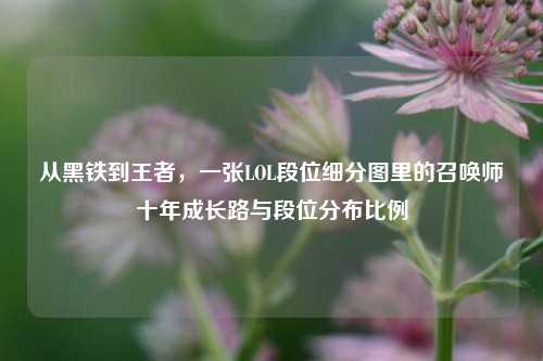 从黑铁到王者,一张LOL段位细分图里的召唤师十年成长路与段位分布比例