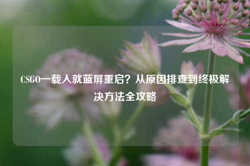 CSGO一载入就蓝屏重启?从原因排查到终极解决方法全攻略