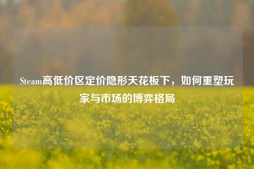 Steam高低价区定价隐形天花板下，如何重塑玩家与市场的博弈格局