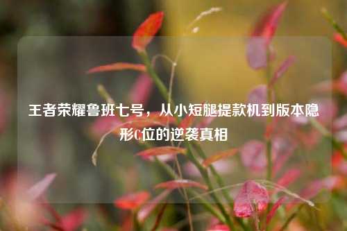 王者荣耀鲁班七号，从小短腿提款机到版本隐形C位的逆袭真相