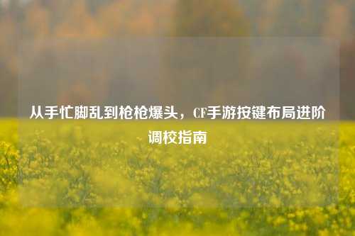 从手忙脚乱到枪枪爆头，CF手游按键布局进阶调校指南