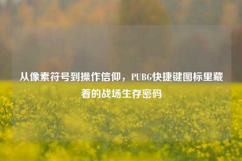 从像素符号到操作信仰,PUBG快捷键图标里藏着的战场生存密码