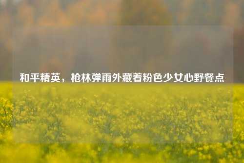 和平精英,枪林弹雨外藏着粉色少女心野餐点