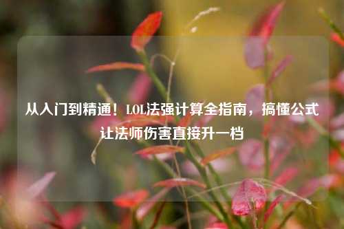 从入门到精通!LOL法强计算全指南,搞懂公式让法师伤害直接升一档