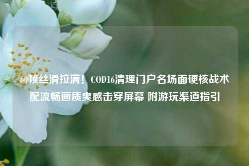 60帧丝滑拉满!COD16清理门户名场面硬核战术配流畅画质爽感击穿屏幕 附游玩渠道指引