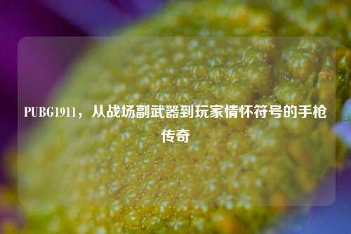 PUBG1911,从战场副武器到玩家情怀符号的手枪传奇