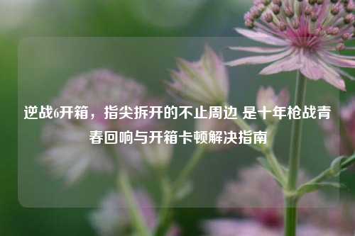 逆战6开箱,指尖拆开的不止周边 是十年枪战青春回响与开箱卡顿解决指南