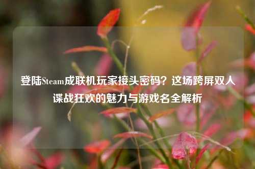 登陆Steam成联机玩家接头密码?这场跨屏双人谍战狂欢的魅力与游戏名全解析