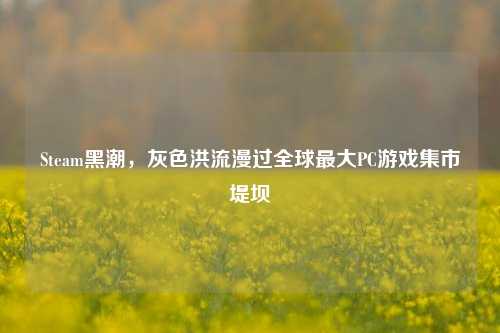 Steam黑潮,灰色洪流漫过全球最大PC游戏集市堤坝