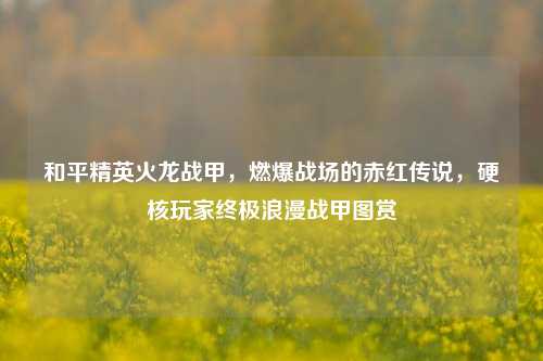 和平精英火龙战甲,燃爆战场的赤红传说,硬核玩家终极浪漫战甲图赏