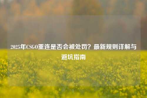 2025年CSGO重连是否会被处罚?最新规则详解与避坑指南