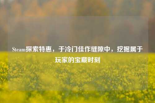 Steam探索特惠，于冷门佳作缝隙中，挖掘属于玩家的宝藏时刻