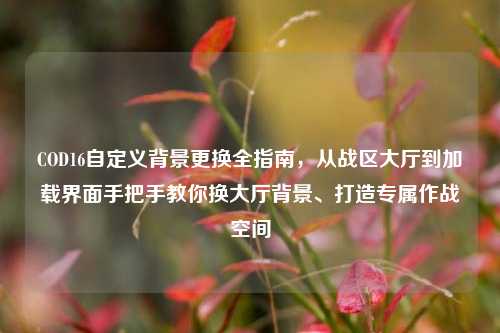COD16自定义背景更换全指南,从战区大厅到加载界面手把手教你换大厅背景、打造专属作战空间