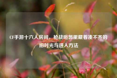 CF手游十六人房间,枪战喧嚣里藏着凑不齐的旧时光与进入方法
